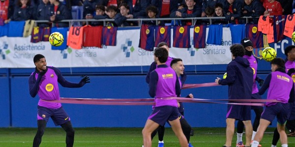 （外代二线）足球——西甲联赛：巴塞罗那队公开训练