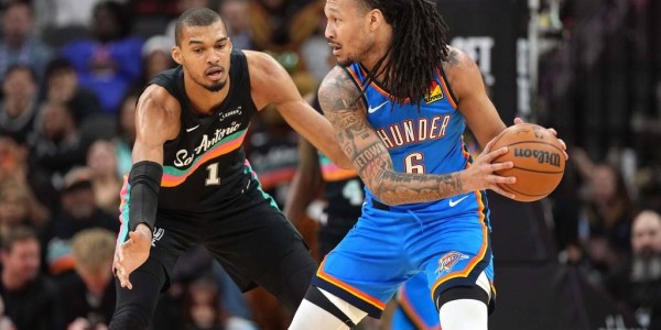 文班亚马22+14威廉姆斯24+12 马刺胜雷霆